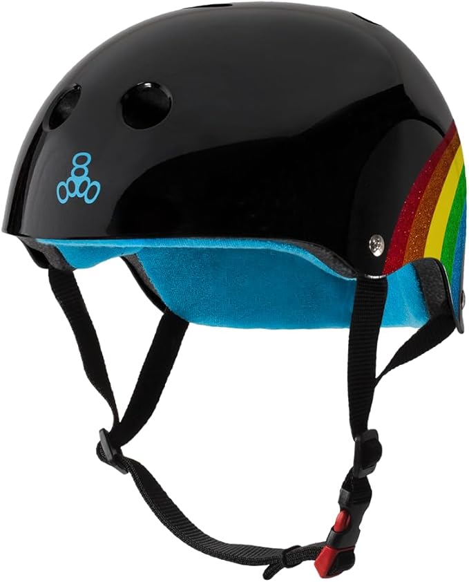 Triple Eight Sweatsaver ヘルメット スケートボード、BMX、ローラーダービー、ローラースケート、インラインスケート、スクーター、自転車用