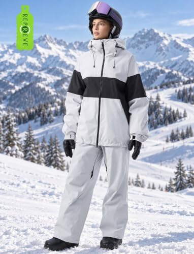GSOU SNOW Mens Womens Snowboard Jacket Baggy Ski Jacket Snow coat