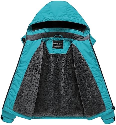 Girl's Waterproof Ski Jacket Warm Winter Snow Coat Windproof Snowboarding Rain Jacket