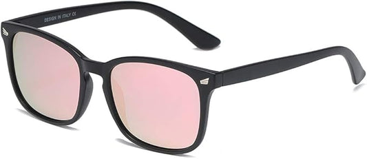 DUSHINE 偏光サングラス レディース クラシックレトロスタイル UV400保護