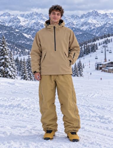 GSOU SNOW Mens Snow Jacket Womens Baggy Snowboard Ski Jacket Waterproof