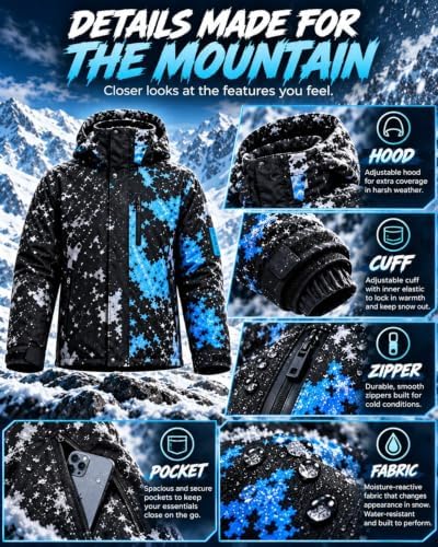 Reactive Jacket The Jacket That Changes When It Snows Windbreaker for Men