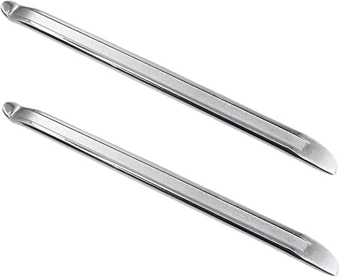 10" Tire Spoons Tire Iron Bike Tire Levers- 2Pcs Heavy-Duty Steel Tire Removal & Changing Tool for Motorcycle, Bicycle, Lawn Mower, Scooter, Small Vehicles