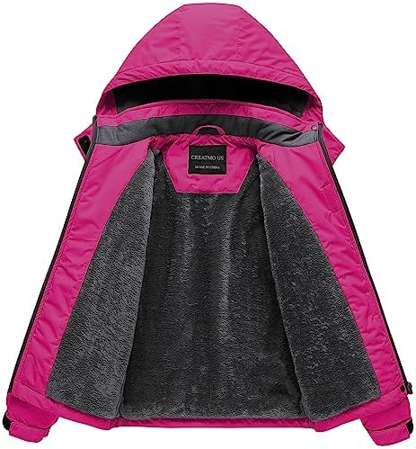 Girl's Waterproof Ski Jacket Warm Winter Snow Coat Windproof Snowboarding Rain Jacket