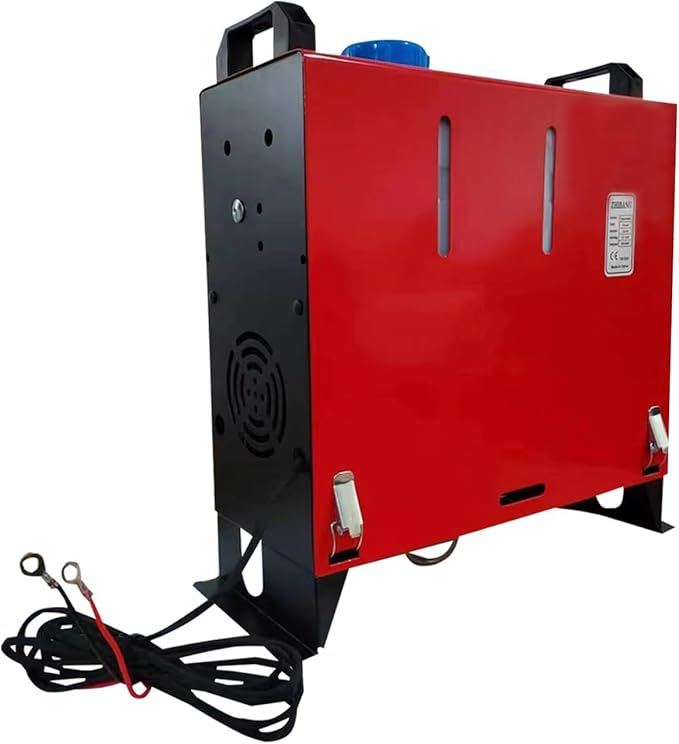 ZHIBANG Diesel Air Heater All in one,12V/8KW Parking Heater,Diesel Heater with Smart LCD Display,5L Fuel Tank and Muffler,Suitable for RV,Trailer,Truck,Boat (红液晶一体机)