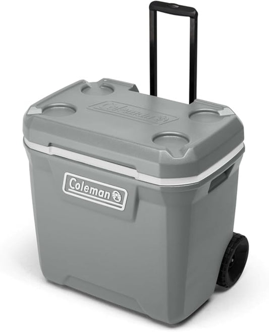 Coleman Classic Series 保冷キャスター付きクーラーボックス、漏れ防止、最長5日間保冷、65クォート