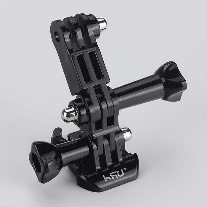 HSU Adjust Arm Straight Joints Mount, Long and Short Same Direction Straight Joints Mount for GoPro Hero 13 12 11 10 9 8 7 6 5 4 3 3+ 2 1, AKASO Campark and Other Action Cameras