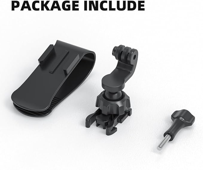 Car Sun Visor Mount, Quick Clip Sun Visor Mount with Universal Ball J Hook Compatible with GoPro Hero 13 12 11 10 9 8 7 6 5 Black,DJI Osmo Action 5 pro/4/3,AKASO and More
