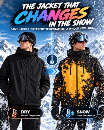Reactive Jacket The Jacket That Changes When It Snows Windbreaker for Men