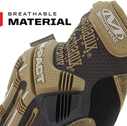 Mechanix Wear M-Pact Impact Protection Work Gloves Brown XX-Large
