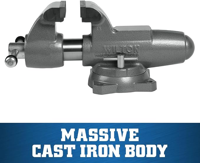 Wilton Machinist Bench Vise, 4" Jaw Width, 6-1/2" Jaw Opening, 3-1/2" Throat (Model 400S)