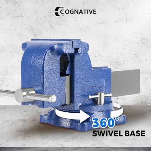 6” 360° Ductile Iron Bench Vise, 13200LB Force