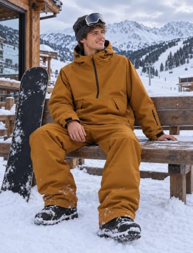 GSOU SNOW Mens Snow Jacket Womens Baggy Snowboard Ski Jacket Waterproof