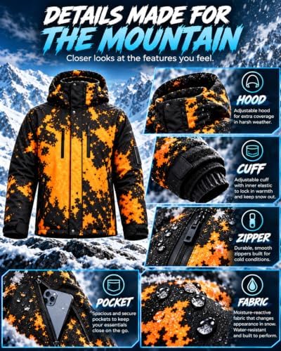 Reactive Jacket The Jacket That Changes When It Snows Windbreaker for Men