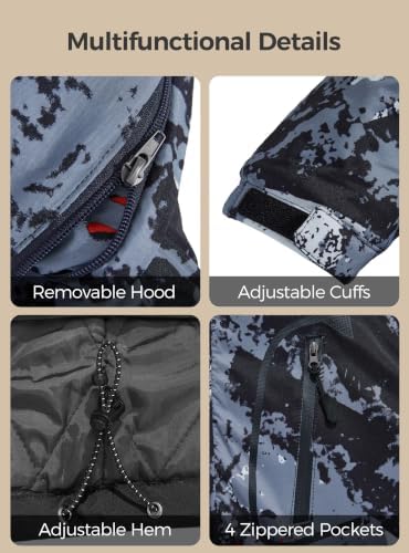 Wantdo Men's Ski Jacket Waterproof Warm Winter Snow Coat Snowboard Jacket