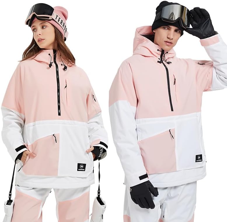 SNOWVERB Women Men Baggy Snow Ski Coat & Snowboard Jacket for Snowsports