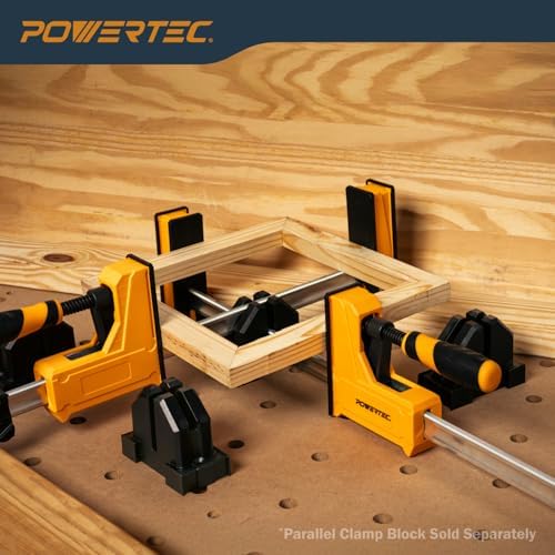 POWERTEC 71368-P2 Woodworking Parallel Clamps 24-Inch | Jaw Bar Clamp Spreader Tool (Pack of 4)