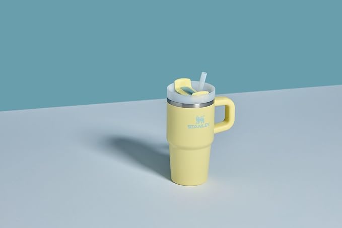 STANLEY Quencher H2.0 タンブラー ハンドル＆ストロー付き 14oz | Flowstate 3段階回転蓋 | ドリンクホルダー対応 旅行用 | 保温保冷 ステンレス製 | BPAフリー | ポメロ