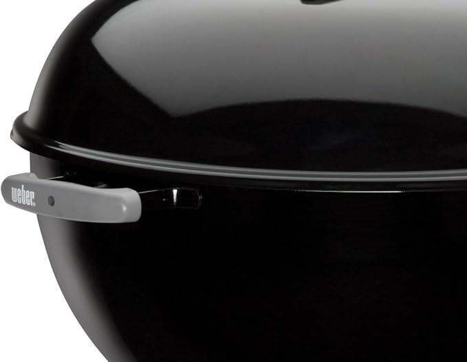 Weber Original Kettle Charcoal Grill, 22-Inch, Black – Classic Outdoor BBQ Grill with One‑Touch™ Cleaning System & Precise Temperature Control Dampers