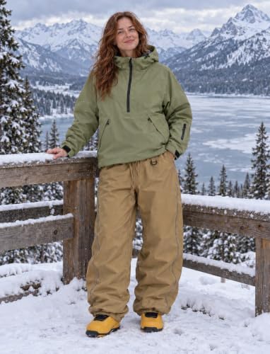 GSOU SNOW Mens Snow Jacket Womens Baggy Snowboard Ski Jacket Waterproof