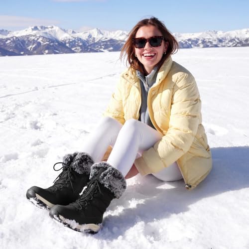 DREAM PAIRS Waterproof Winter Snow Boots Women