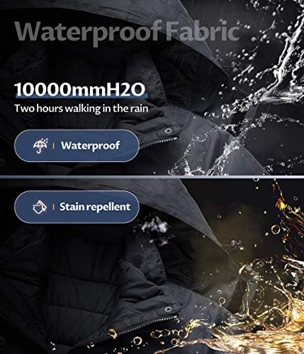 Women's 3 In 1 Waterproof Ski Jacket Windproof Snowboarding Jacket Warm Winter Snow Coat Raincoat