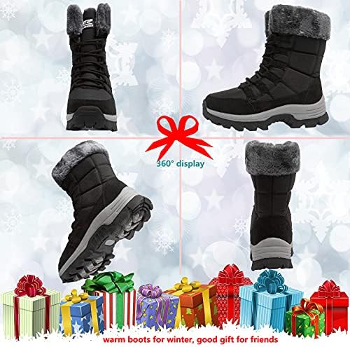 ziitop Womens Winter Snow Boots Waterproof Fur Lined Warm