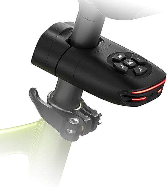 NUNET Brake Light Bike Locator GPS AirTag Anti-Theft 3-in-1 Smart Tail Light with Tracker, 105dB Alarm, Hidden AirTag Slot, Auto Brake Alert, IP65 Waterproof, Long Battery Life