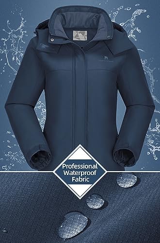 CAMEL CROWN Women's Ski Jacket Winter Snow Coat Waterproof Female Jackets