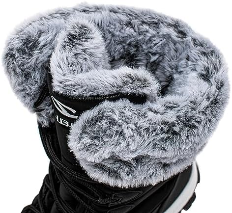 HOBIBEAR Women's Waterproof Winter Snow Boots Lightweight Warm Faux Fur Lined Mid-Calf Booties