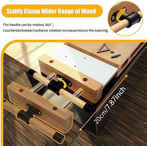 Woodworking Bench Vise, Portable Hard Wood Vise for Workbench