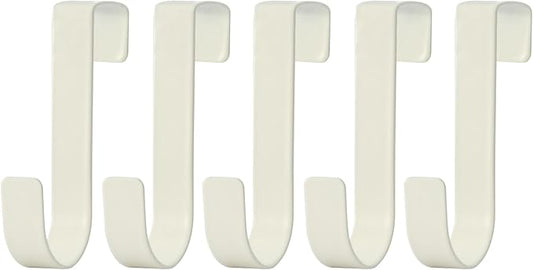 eywlwaar Over The Cabinet Door Single Hooks 5 Pack (White)