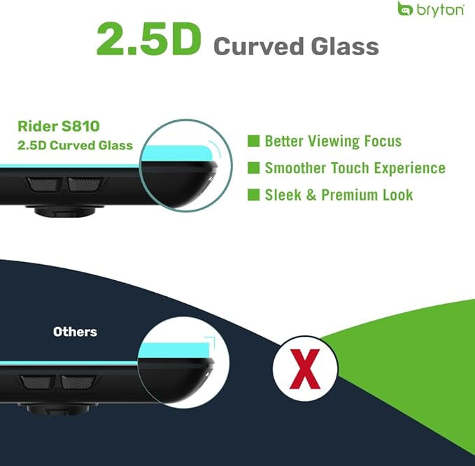 Bryton Rider S810 Sensor Bundle 3.5 Inch Color Touchscreen GPS Bike/Cycling Computer, 50H Battery Life, Offline Maps & Navigation, Advanced Climb Challenge 2.0, Live Tracking