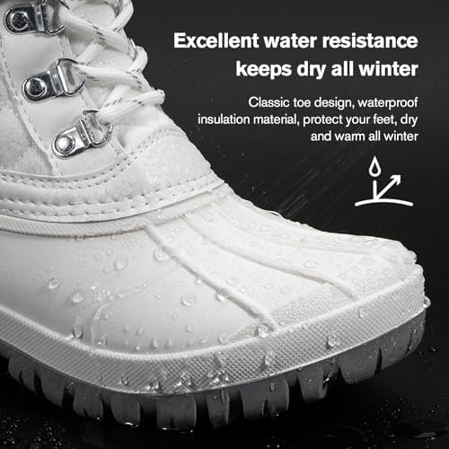 ALEADER Womens Winter Snow Boots | Waterproof Shell | Duck Boots
