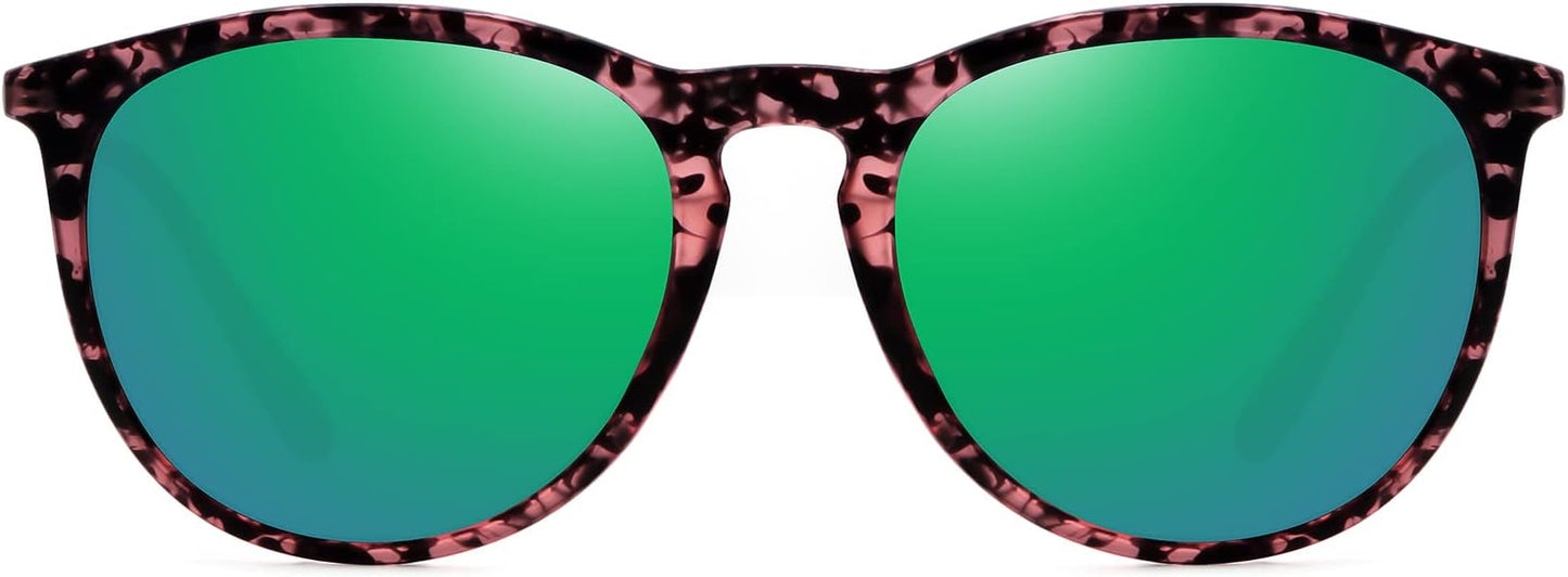 WOWSUN Retro Polarized Sunglasses Womens 2026 Trendy Round Classic Glasses