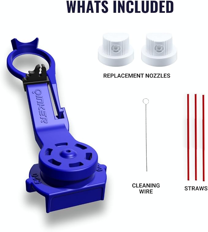 Oinker Motorcycle Chain Lube Applicator | Mess-Free Chain Wax, Chain Cleaner Attachment | for 530 Chain Size