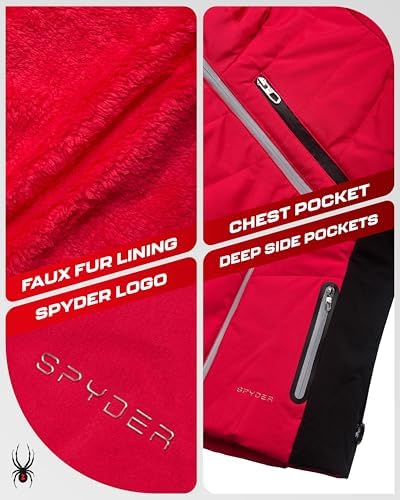 Spyder Womens 3 in 1 Ski Jacket - Waterproof Winter Coat with Puffer Liner
