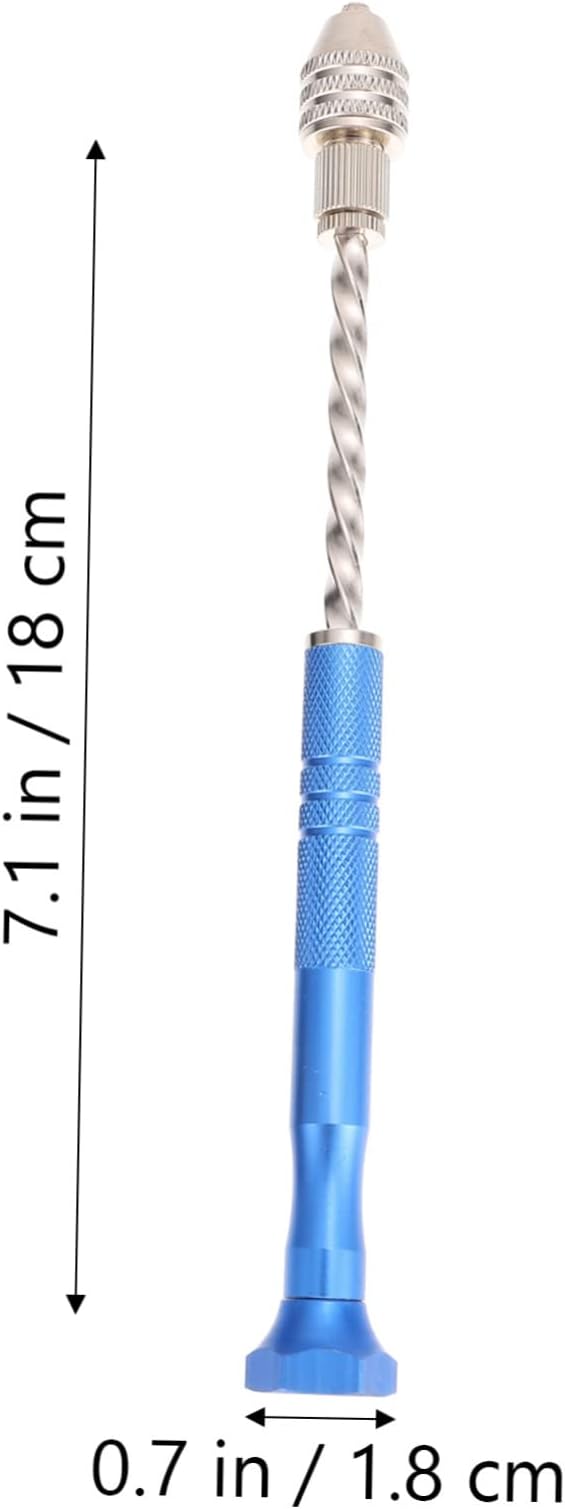 Angoily 2sets Hand Drills Jewelry Drilling Tools Drill Bit for Crafts Steel Pin Vise Hand Twisted Bits for Precision Work