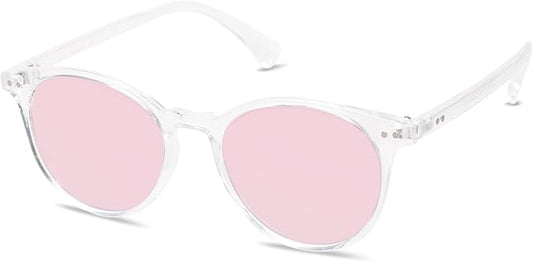SOJOS 小さめ 丸型 クラシック 偏光サングラス レディース メンズ ヴィンテージスタイル UV400レンズ MAY SJ2113