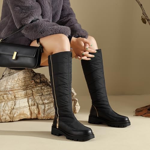 Women's Snow Boots Knee High Warm Winter Shoes