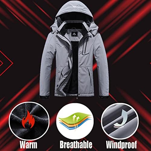 MOERDENG Women's Waterproof Warm Ski Coat Windproof Outdoor Winter Jacket