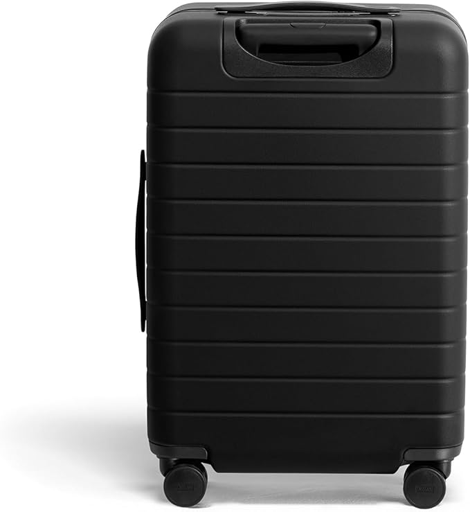 Away Bigger Carry-On Luggage、軽量ハードサイド大型スーツケース、スピナーホイール、TSAロック、航空会社承認済み、ジェットブラック