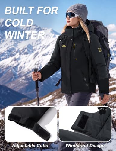 MAGCOMSEN Winter Coats for Women Ski Jackets Snow Waterproof Warm Rain Coat