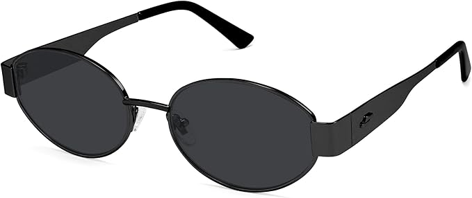 SOJOS Retro Oval Sunglasses for Women Trendy Classic Shades UV400 Protection SJ1256