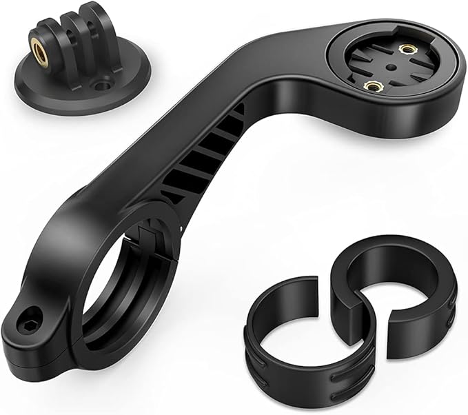 TUSITA Out Front Mount Compatible with Garmin Edge GPS Bike Computer, XOSS G/G+, iGPSPORT - Cycling Handlebar 25.4mm 31.8m