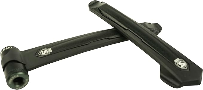 SILCA EOLO 2 in 1 Levers - Premium Design Black Aluminum Combo Tire Levers and CO2 Inflator Bike Tool - Presta and Schrader Compatible Bicycle Tire Levers and Removal Tool - Twist to Inflate