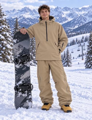 GSOU SNOW Mens Snow Jacket Womens Baggy Snowboard Ski Jacket Waterproof