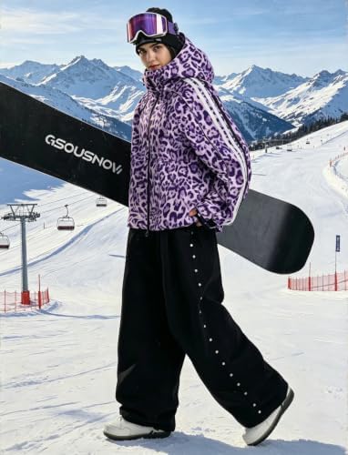 GSOU SNOW Womens Snowboard Jacket Baggy Ski Snow Jacket Waterproof