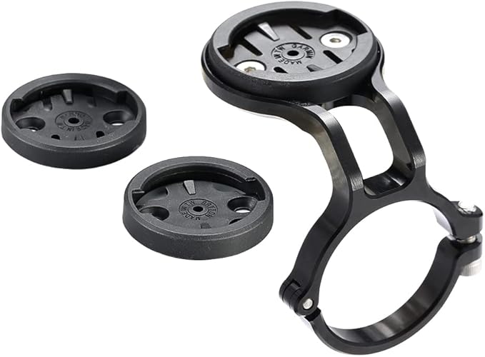 Cestbon Mountain Bike Mount for Garmin Edge Wahoo Elemnt Bryton Rider Stages Dash Hammerhead Karoo, Bike Stem Mount for Handlebar 35mm(Black)
