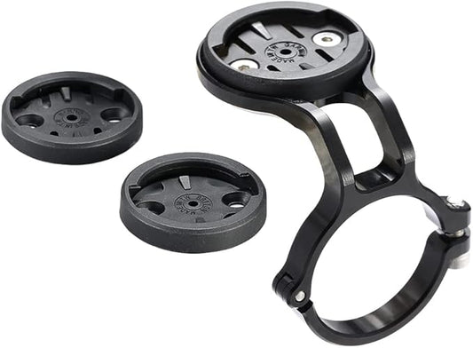 Cestbon Mountain Bike Mount for Garmin Edge Wahoo Elemnt Bryton Rider Stages Dash Hammerhead Karoo, Bike Stem Mount for Handlebar 35mm(Black)